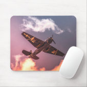 ヴィンテージ飛行機の美しい空 マウスパッド (マウス)