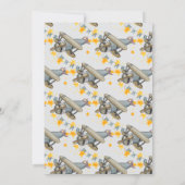 ヴィンテージ飛行機スターズボーイベビーシャワー 招待状 (裏面)