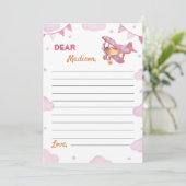 ヴィンテージ飛行機タイムカプセルノートカード サンキューカード (スタンド正面)