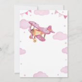 ヴィンテージ飛行機タイムカプセルノートカード サンキューカード (裏面)