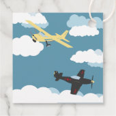 ヴィンテージ飛行機タイムフライサンキュー誕生日 フェイバータグ (裏面)