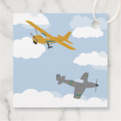 ヴィンテージ飛行機タイムフライサンキュー誕生日 フェイバータグ (裏面)