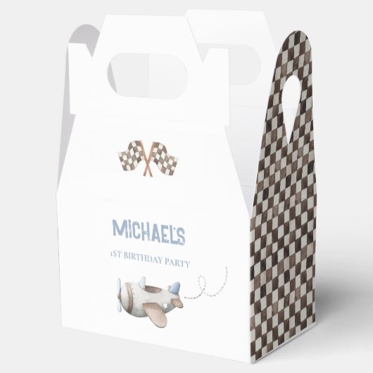 ヴィンテージ飛行機トップ1誕生日優先ボックス フェイバーボックス (オープン)