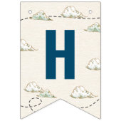 ヴィンテージ飛行機ハッピーバースデー旗 バンティングフラッグ (第2の旗)