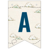 ヴィンテージ飛行機ハッピーバースデー旗 バンティングフラッグ (第3の旗)