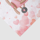 ヴィンテージ飛行機バレンタインデーのハート、バルーン 薄葉紙 (詳細)