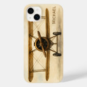ヴィンテージ飛行機パイロット 名前 航空 ファッション Case-Mate iPhoneケース (裏面)