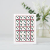 ヴィンテージ飛行機ビンゴカードマーカー ポストカード (スタンド正面)