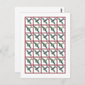 ヴィンテージ飛行機ビンゴカードマーカー ポストカード (正面/裏面)