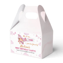 ヴィンテージ飛行機ピンクガール誕生日特典ボックス