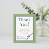 ヴィンテージ飛行機フラットサンキューカード サンキューカード (スタンド正面)