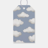 ヴィンテージ飛行機ベビーシャワーメッセージカード ギフトタグ (裏面)