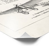 ヴィンテージ飛行機レトロ旧二面アンティーク飛行機 フォトプリント            (角)