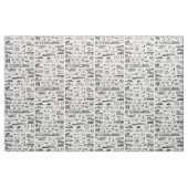 ヴィンテージ飛行機列車と自動車パターン ファブリック (ファットクウォーター)