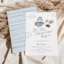 ヴィンテージ飛行機旅行アドベンチャーベビーシャワー