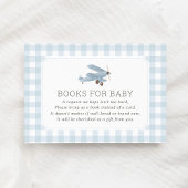 ヴィンテージ飛行機旅行赤ちゃんシャワーブックベビー エンクロージャーカード