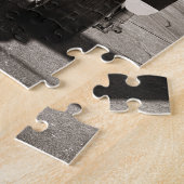 ヴィンテージ飛行機滑走路場面 ジグソーパズル (側面)