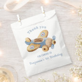 ヴィンテージ飛行機玩具誕生日好意バッグ フェイバーバッグ (クリップ留めされた状態)