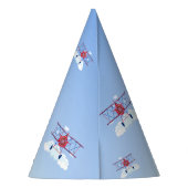 ヴィンテージ飛行機空力パーティー帽子 パーティーハット (裏面)