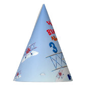 ヴィンテージ飛行機空力パーティー帽子 パーティーハット (左)