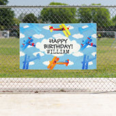 ヴィンテージ飛行機空力飛行機航空 横断幕 (インサイチュ)