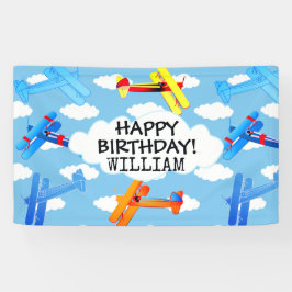 ヴィンテージ飛行機空力飛行機航空 横断幕