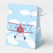 ヴィンテージ飛行機空軍エアショー誕生日パーティー フェイバーボックス (裏面サイド)