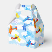 ヴィンテージ飛行機空軍エアショー誕生日パーティー フェイバーボックス (裏面サイド)