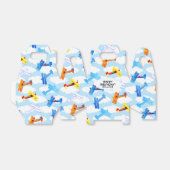 ヴィンテージ飛行機空軍エアショー誕生日パーティー フェイバーボックス (折り畳みなし)