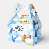 ヴィンテージ飛行機空軍エアショー誕生日パーティー フェイバーボックス (正面サイド)