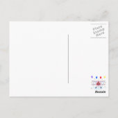 ヴィンテージ飛行機空軍飛行機風船 ポストカード (裏面)