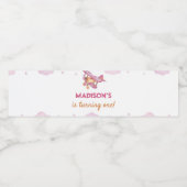 ヴィンテージ飛行機第1誕生日水瓶ラベル ペットボトルラベル (シングルラベル)