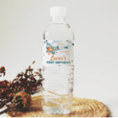 ヴィンテージ飛行機第1誕生日水瓶ラベル ペットボトルラベル