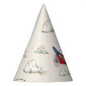 ヴィンテージ飛行機紙パーティー帽子 パーティーハット (左)