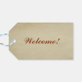 ヴィンテージ飛行機結婚式の引き出物ラベル ギフトタグ (裏面横)