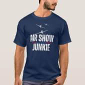 ヴィンテージ飛行機航空ショー愛好家 第二次世界大戦航空 Tシャツ (正面)