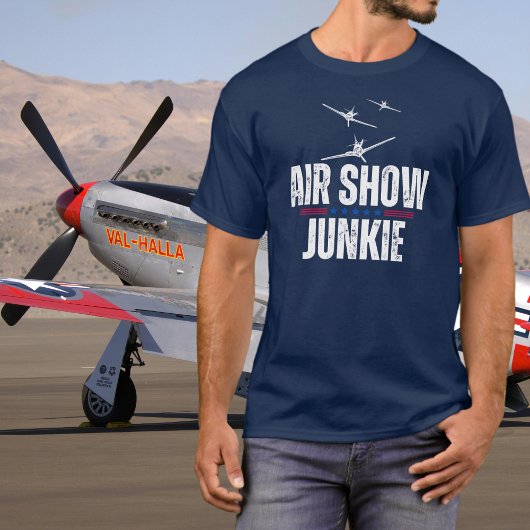 ヴィンテージ飛行機航空ショー愛好家 第二次世界大戦航空 Tシャツ