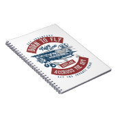 ヴィンテージ飛行機色 ノートブック (右側)