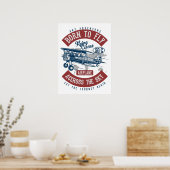 ヴィンテージ飛行機色 ポスター (キッチン)