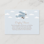 ヴィンテージ飛行機表示シャワーエンクロージャC エンクロージャーカード (正面)