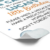 ヴィンテージ飛行機誕生日タイムカプセルポスター ポスター (角)