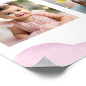 ヴィンテージ飛行機誕生日フォトマイルストーンポスター ポスター (角)