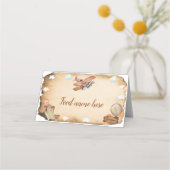 ヴィンテージ飛行機誕生日座席表 プレイスカード (裏面)