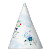 ヴィンテージ飛行機誕生日 パーティーハット (右)