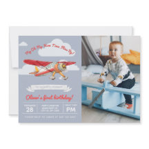 ヴィンテージ飛行機誕生日、写真