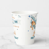 ヴィンテージ飛行機誕生日 紙コップ (右)