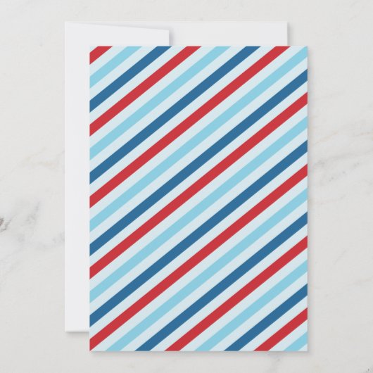 ヴィンテージ飛行機赤ちゃんシャワー招待状招待状 招待状 (裏面)