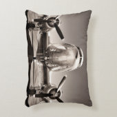 ヴィンテージ飛行機 アクセントクッション (正面(垂直))