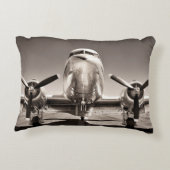 ヴィンテージ飛行機 アクセントクッション (裏面)