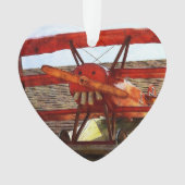 ヴィンテージ飛行機：シャーリー・テイラー オーナメント (正面)